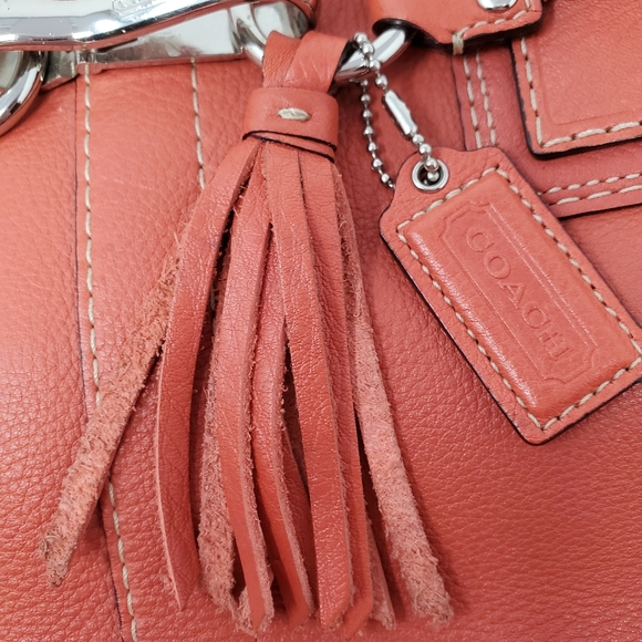 COACH Braided Coral Satchal Bag - Picture 9 of 16